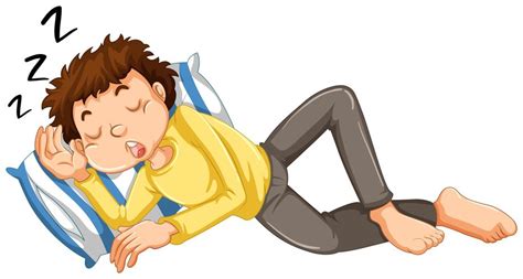 Boy taking a nap 297336 Vector Art at Vecteezy