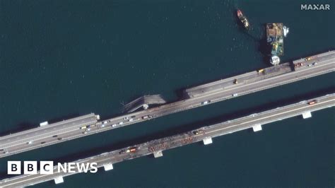 Crimea bridge: Russia 'to repair blast damage by July 2023' - BBC News