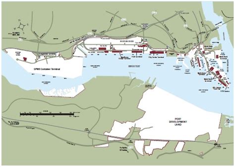 Map Of Southampton Docks Ocean Terminal - Palm Beach Map