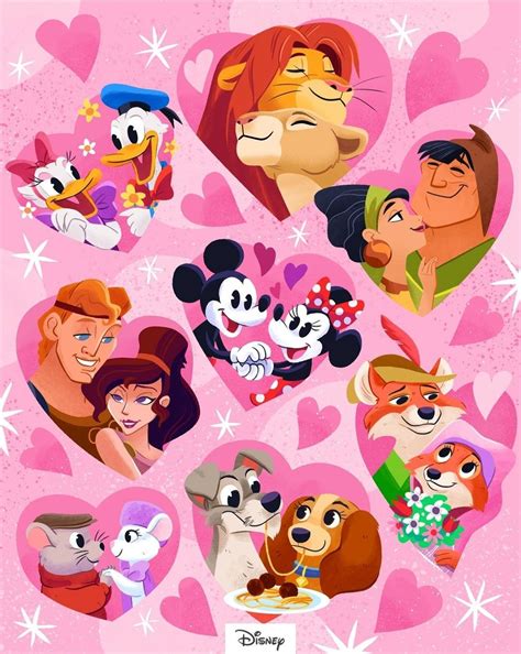 Love Disney | Disney artwork, Disney valentines, Disney