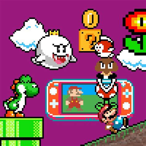 Free Mario wallpapers | Color palette challenge, Wallpaper, Pixel drawing