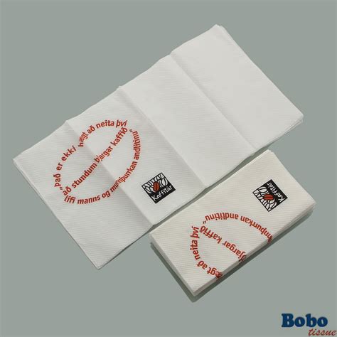 2 color logo printing napkin