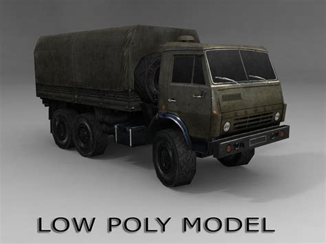 3d model kamaz truck