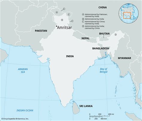 Amritsar In Political Map Of India - Uf Calendar Spring 2024