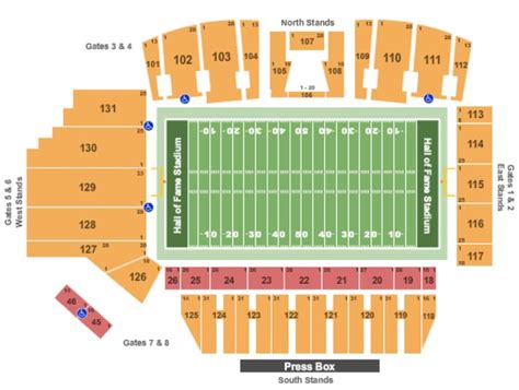 Tom Benson Hall of Fame Stadium Tickets in Canton Ohio, Seating Charts, Events and Schedule