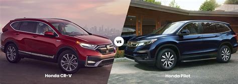 2021 Honda CR-V vs Honda Pilot | Dimensions, MPG, Price, Features