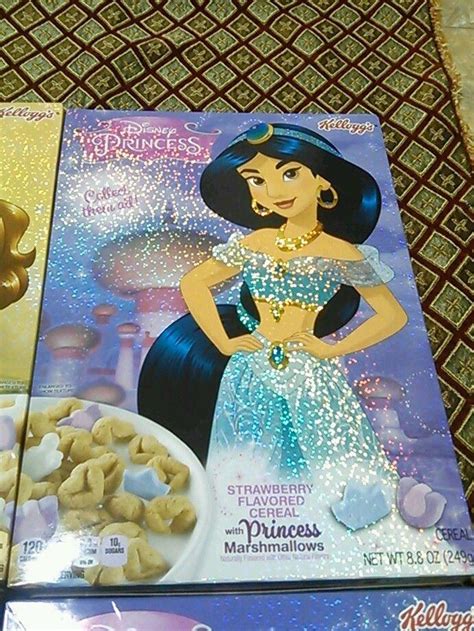 (4) Kelloggs Disney Princess Cereal Complete Collect Ariel Jasmine Bell ...