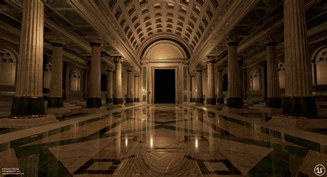 ArtStation - UE4 Greek Temple - Hallway