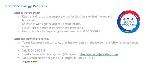 Chamber Cost Saving Benefits