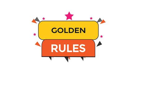 golden rules vectors.sign label bubble speech golden rules 22029120 ...