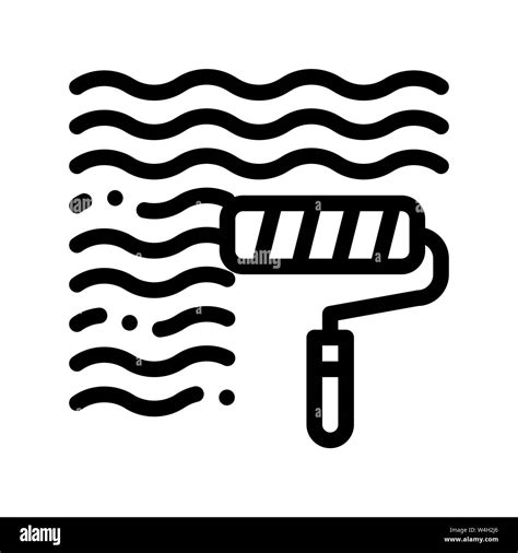 Waterproof Material Wall Paint Vector Line Icon Stock Vector Image ...