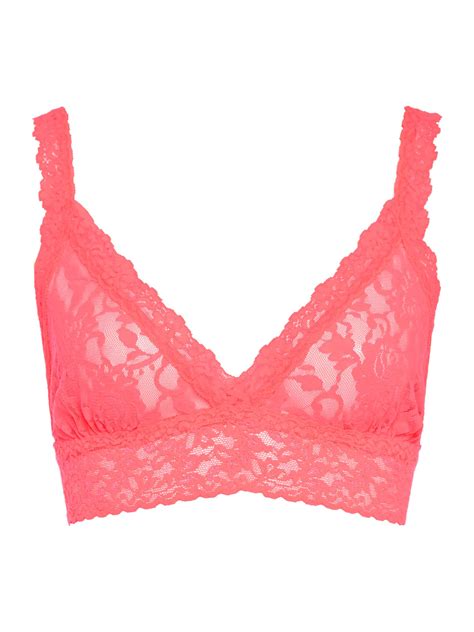 Hanky panky Signature Lace Bralette in Pink | Lyst