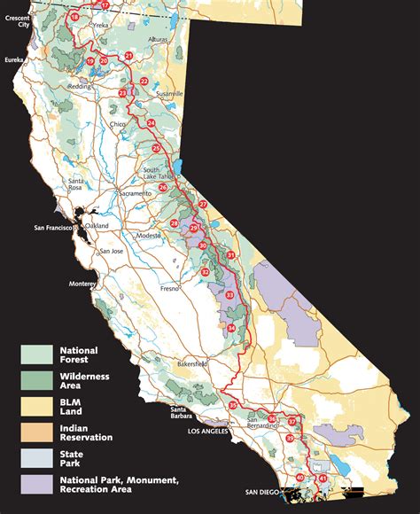 Pacific Crest National Scenic Trail Map | Hot Sex Picture