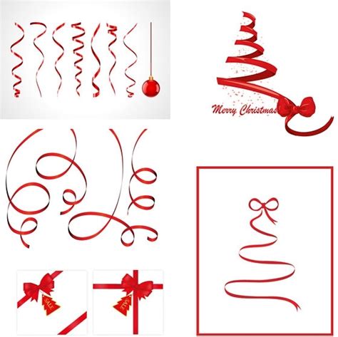 Christmas ribbon vector Vectors graphic art designs in editable .ai .eps .svg format free and ...