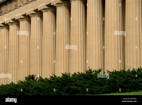 Columns of the Parthenon, Nashville art museum, Tennessee, USA Stock ...