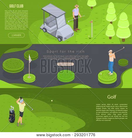 Golf Banner Set. Vector & Photo (Free Trial) | Bigstock