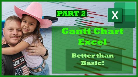 How to Make a Gantt Chart Microsoft Excel 2023 Tutorial #2 Automated ...