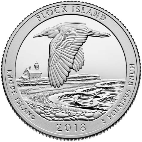 2018-S Uncirculated Block Island National Wildlife Refuge Quarter ...