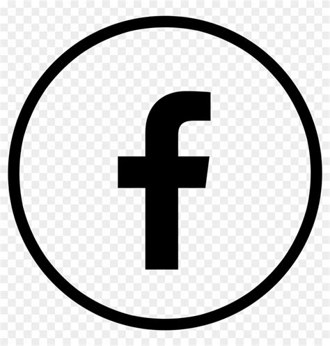 おしゃれな Monochrome Facebook Icon Circle Png - あんせなこめ壁