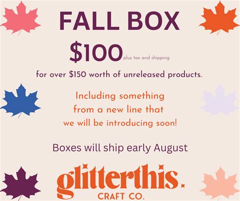 2023 Fall Box - GlitterThis.ca