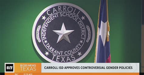 Carroll ISD approves controversial restroom policy - CBS Texas