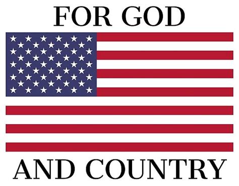 "For God and Country - American Flag USA " Posters by octagon | Redbubble