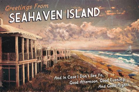 Dan Nash "Seahaven Island" Postcard Print – Gallery1988