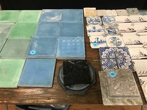 Sold at Auction: Vintage Delft Ceramic Tiles