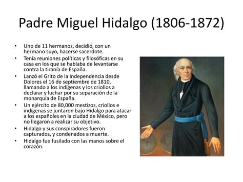 PPT - Padre Miguel Hidalgo (1806-1872) PowerPoint Presentation, free download - ID:1936726