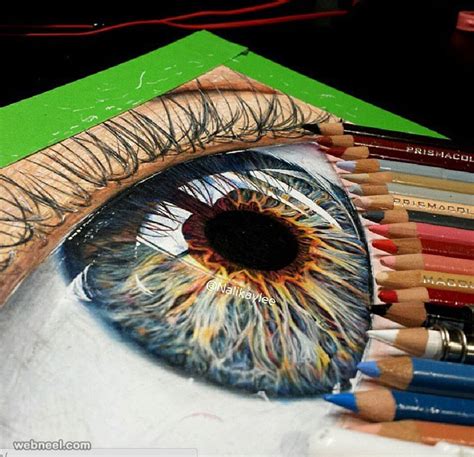 Eyes Color Pencil Drawing By Kaylee