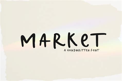 Market | Handwritten Font | Script Fonts ~ Creative Market