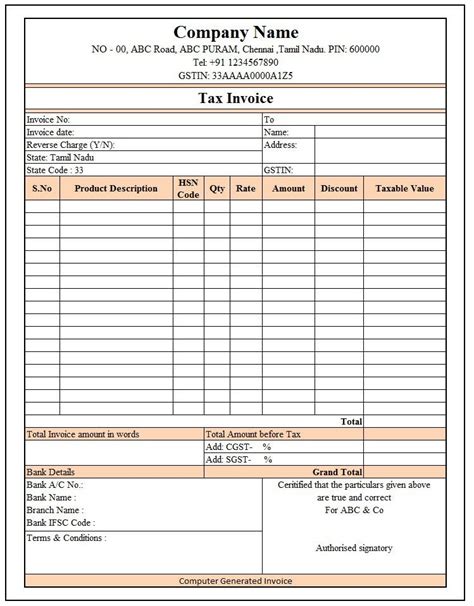 Brilliant Proforma Invoice Format In Excel With Gst Contacts Database | Free Download Nude Photo ...