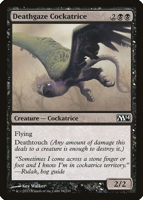 Deathgaze Cockatrice · Magic 2014 (M14) #94 · Scryfall Magic: The Gathering Search