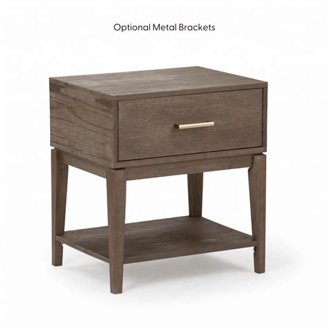 Contemporary Nightstand with Drawer Bedside Table, Small Modern Side Table with Storage, Bedroom ...