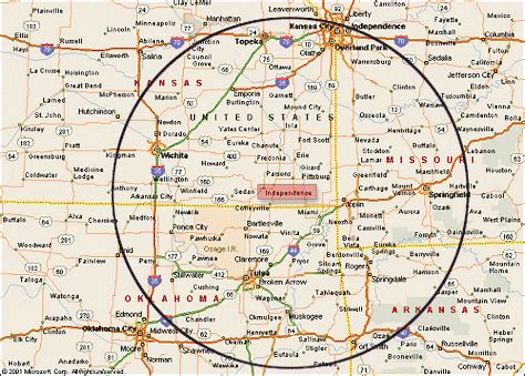 Independence Kansas Map | Zip Code Map