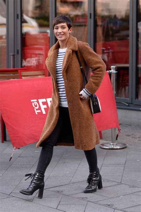 Frankie Bridge Street Style - Leicester Square in London 01/22/2018 ...