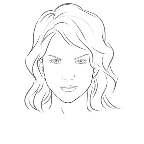 Human Face Outline Drawing at PaintingValley.com | Explore collection of Human Face Outline Drawing