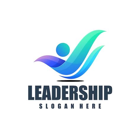 Premium Vector | Vector logo illustration leadership gradient colorful ...