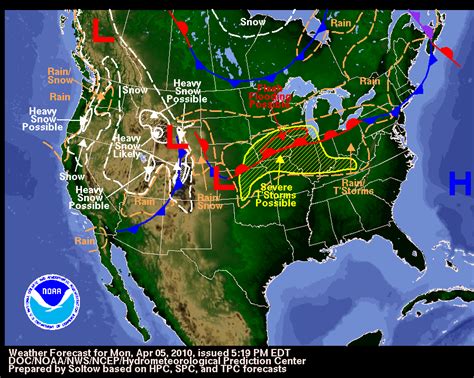 Weather Map Today Usa - WorldMap US