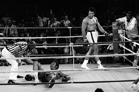 The Rumble in the Jungle boxing match between Muhammad Ali and George Foreman in Kinshasa, Zaire ...