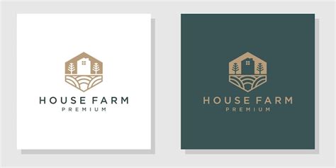 Premium Vector | Modern farmhouse logo design inspiration