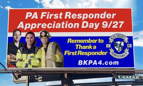 Sponsor First Responder Billboard Appreciation - Thunder Outreach