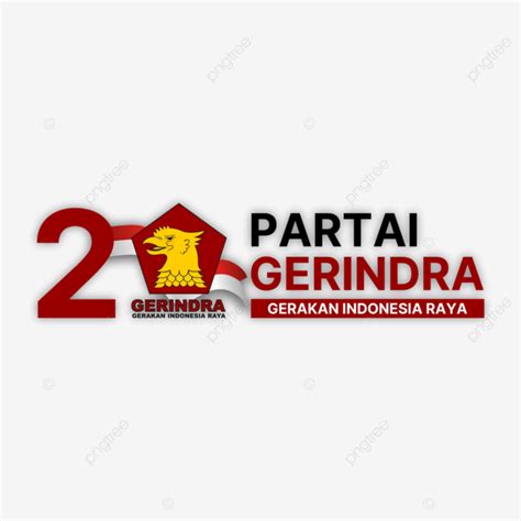 Gerindra Party Logo General Elections In 2024 Greting Crads No 2 Vector ...