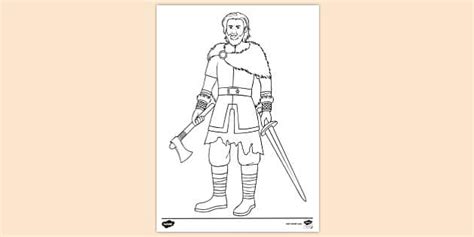 FREE! - Beowulf Colouring Sheet – Anglo-Saxon Stories for Kids