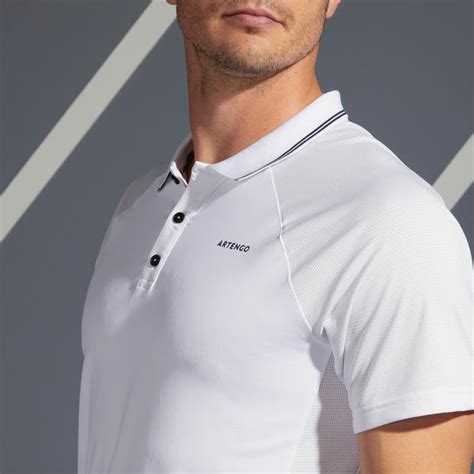 Men's Tennis Polo Shirt TPO 500 Dry - White