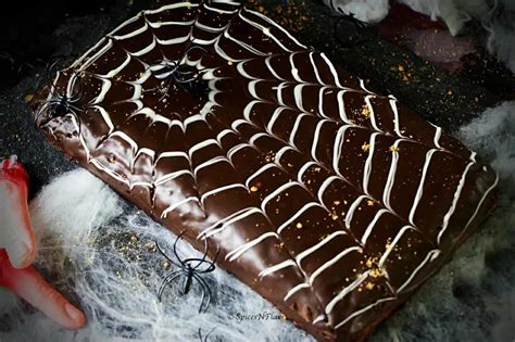 Spider Web Cake | Easy Halloween Cakes - Spices N Flavors