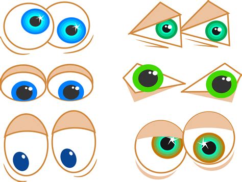 Clipart - Cartoon Eyes