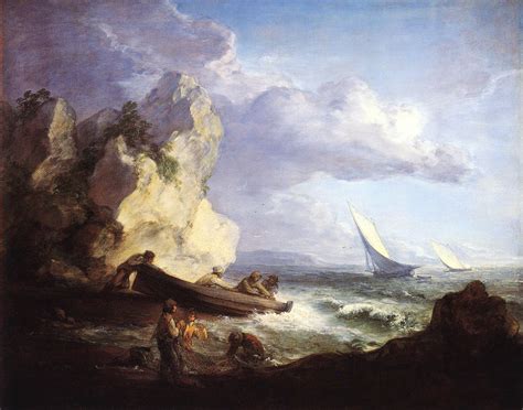 Seashore with Fishermen, 1781 - c.1782 - Thomas Gainsborough - WikiArt.org