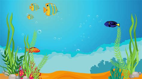 Cartoon Ocean Background Stock Video Footage for Free Download