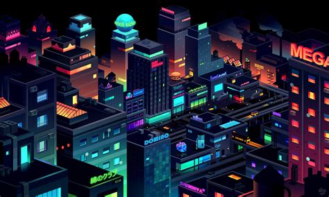 🔥 Download Futuristic Cityscape City Romain Trystam by @lauriecobb | Colorful City Wallpapers ...